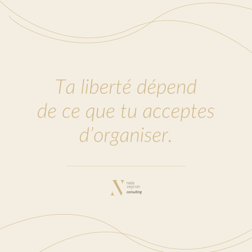 Citation visuelle, Ta liberté dépend de ce que tu acceptes